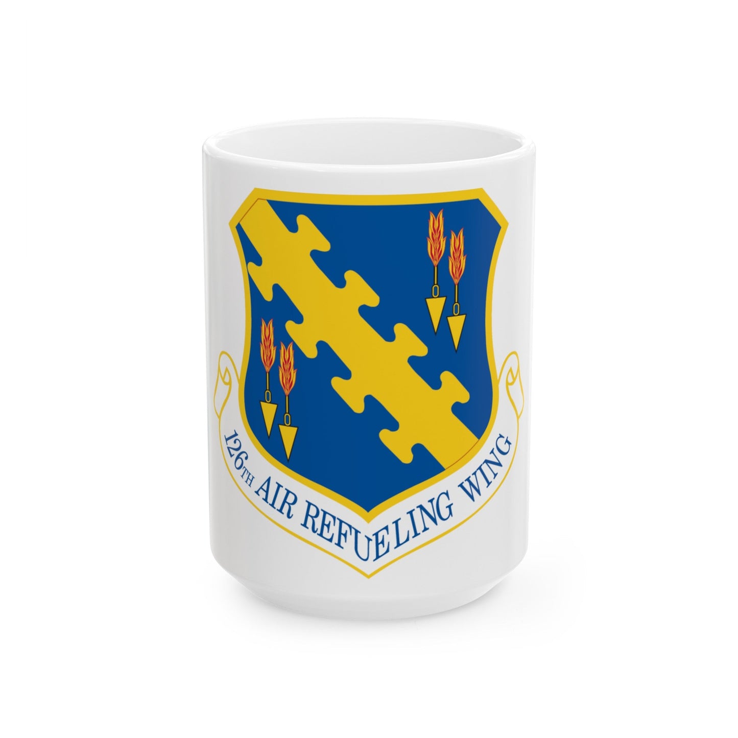 126th Air Refueling Wing (U.S. Air Force) White Coffee Mug-15oz-The Sticker Space