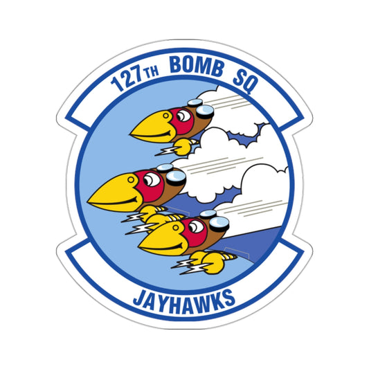 127 Bomber Squadron (U.S. Air Force) STICKER Vinyl Die-Cut Decal-White-The Sticker Space