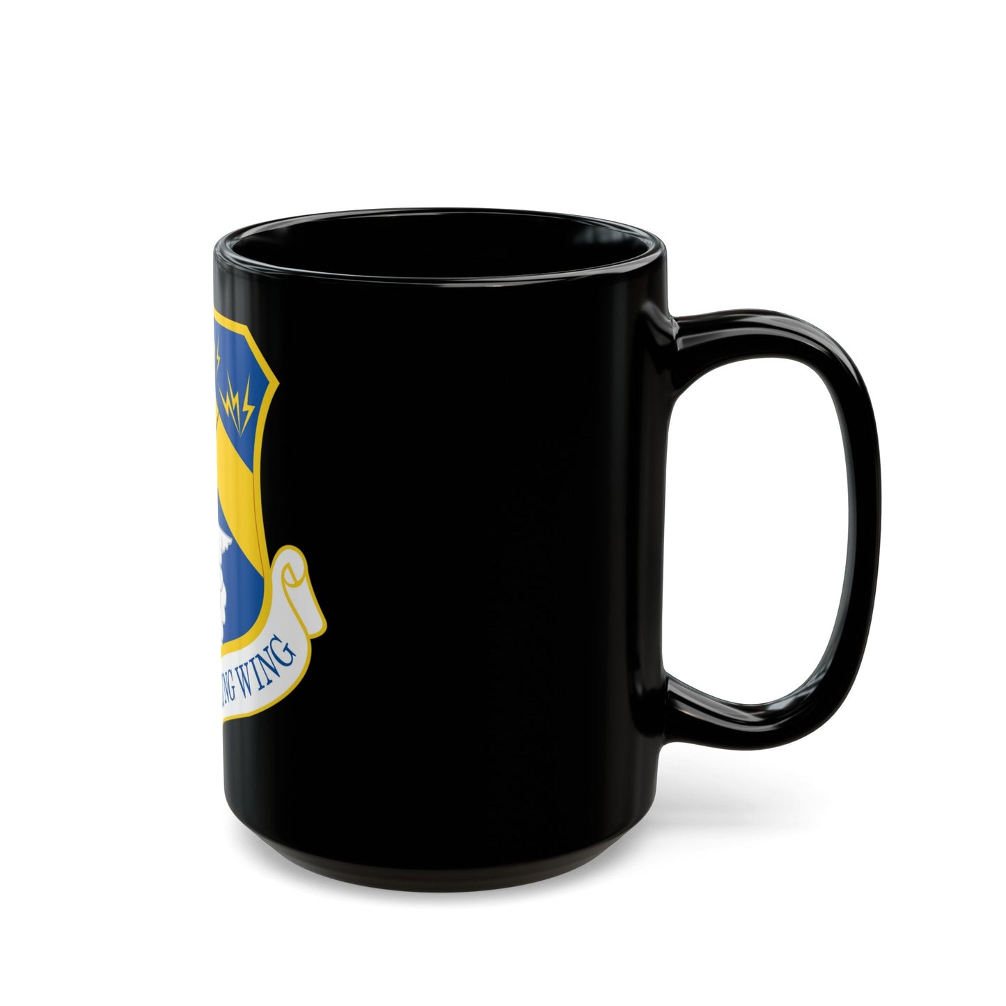 128th Air Refueling Wing (U.S. Air Force) Black Coffee Mug-The Sticker Space