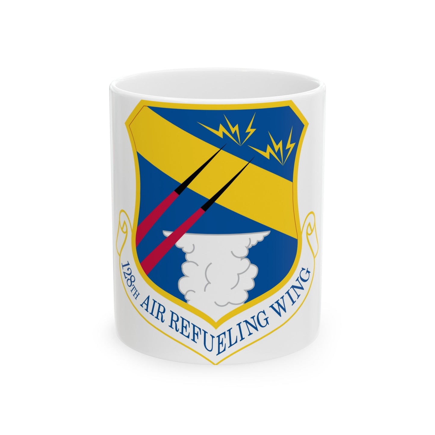 128th Air Refueling Wing (U.S. Air Force) White Coffee Mug-11oz-The Sticker Space