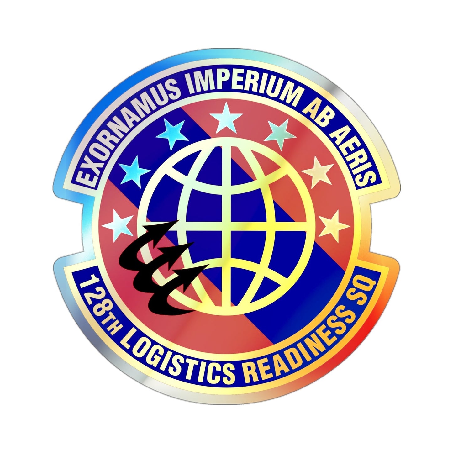 128th Logistics Readiness Squadron (U.S. Air Force) Holographic STICKER Die-Cut Vinyl Decal-3 Inch-The Sticker Space
