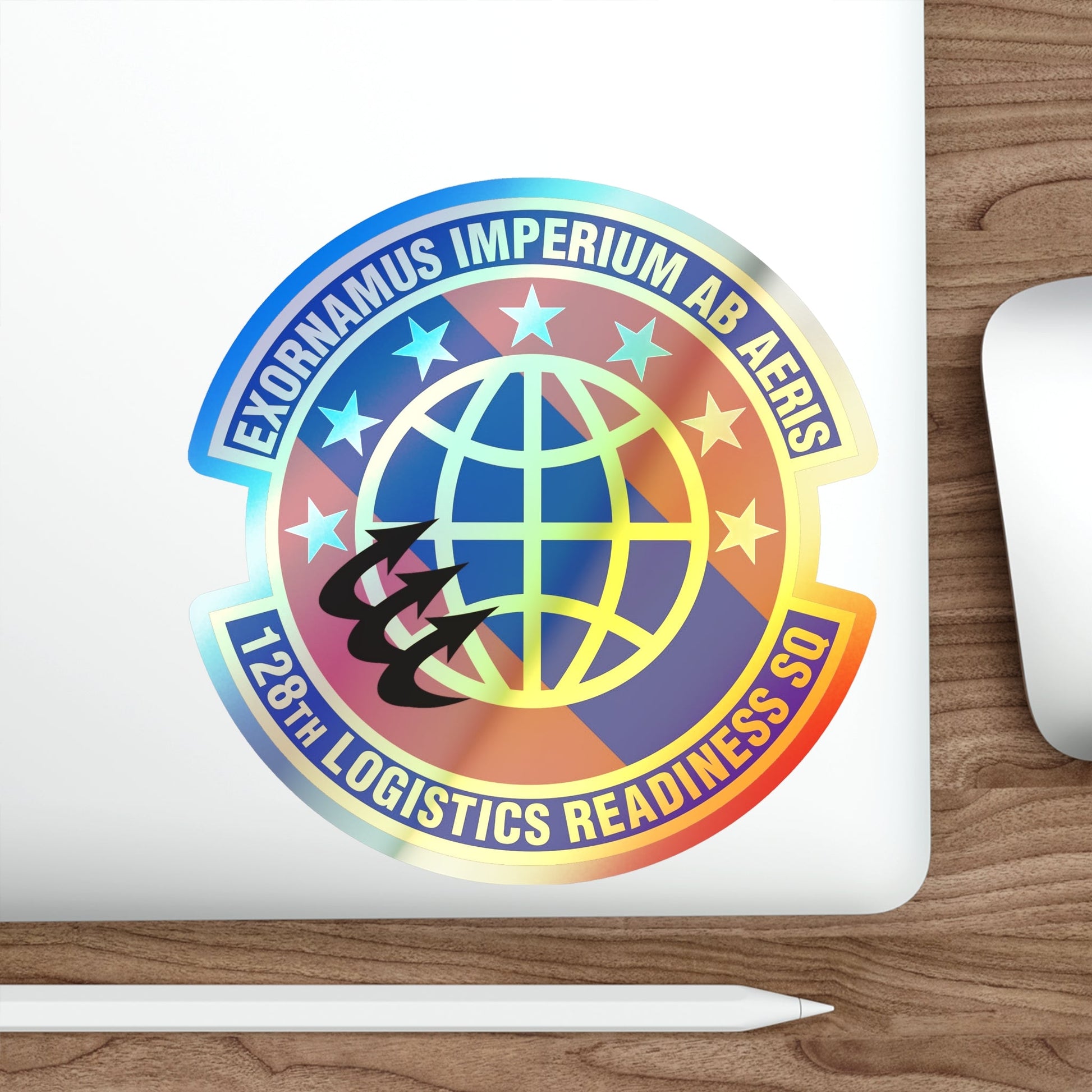 128th Logistics Readiness Squadron (U.S. Air Force) Holographic STICKER Die-Cut Vinyl Decal-The Sticker Space