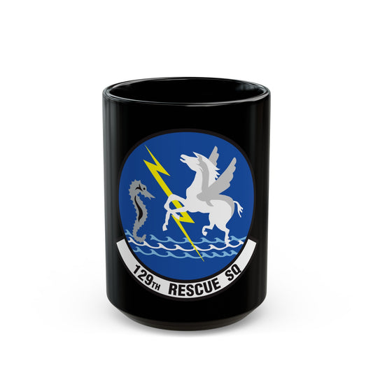 129 Rescue Squadron (U.S. Air Force) Black Coffee Mug
