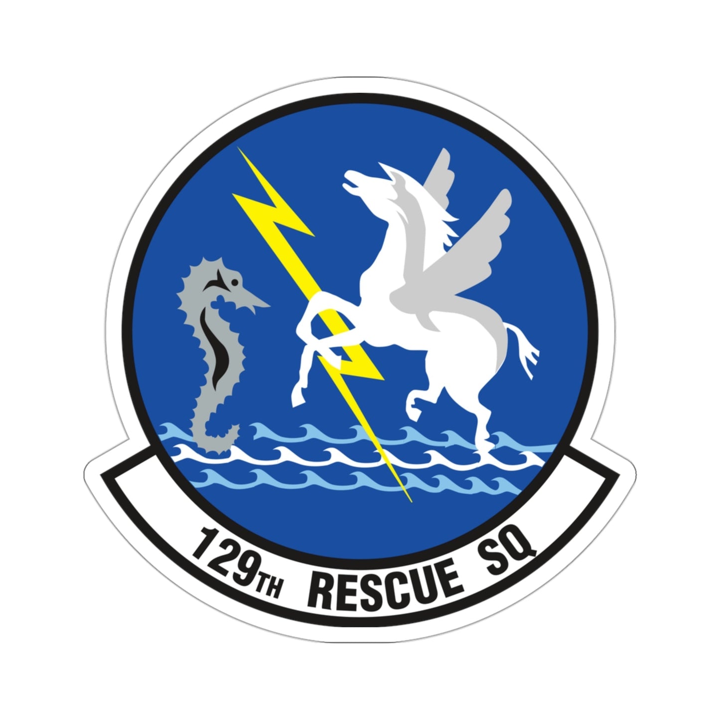 129 Rescue Squadron (U.S. Air Force) STICKER Vinyl Die-Cut Decal-3 Inch-The Sticker Space