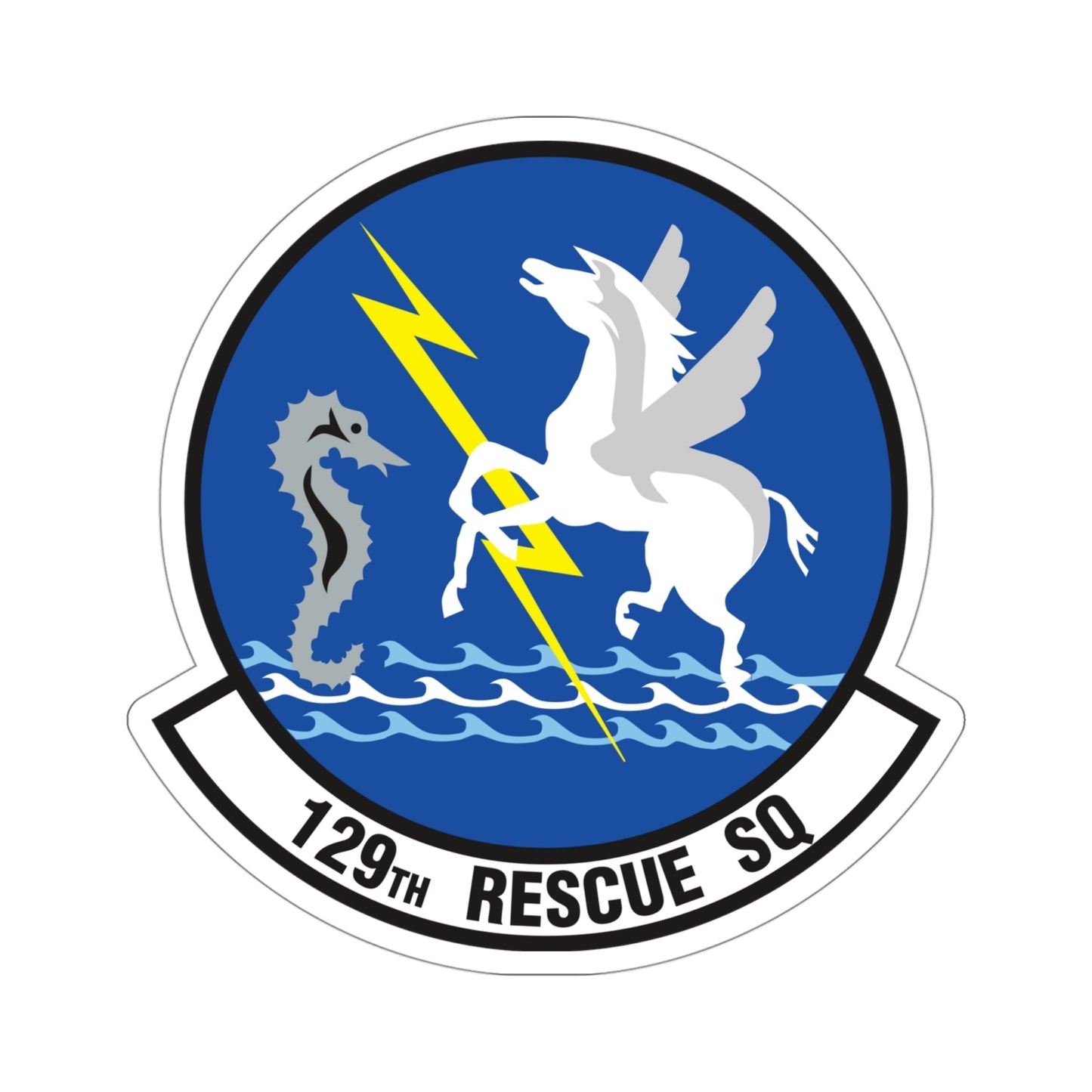 129 Rescue Squadron (U.S. Air Force) STICKER Vinyl Die-Cut Decal-4 Inch-The Sticker Space