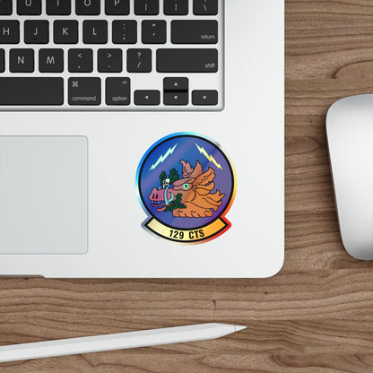 129th Combat Training Squadron (U.S. Air Force) Holographic STICKER Die-Cut Vinyl Decal-The Sticker Space