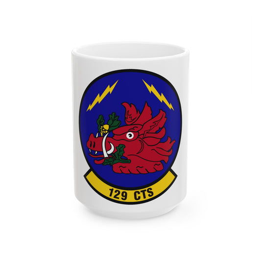 129th Combat Training Squadron (U.S. Air Force) White Coffee Mug-15oz-The Sticker Space