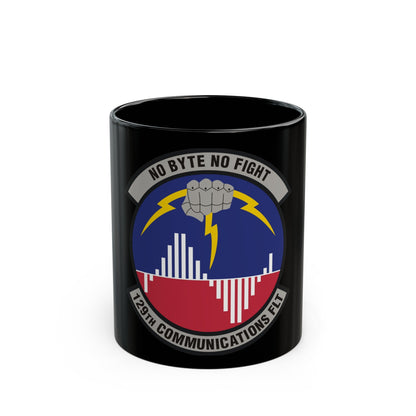 129th Communications Flight (U.S. Air Force) Black Coffee Mug-11oz-The Sticker Space