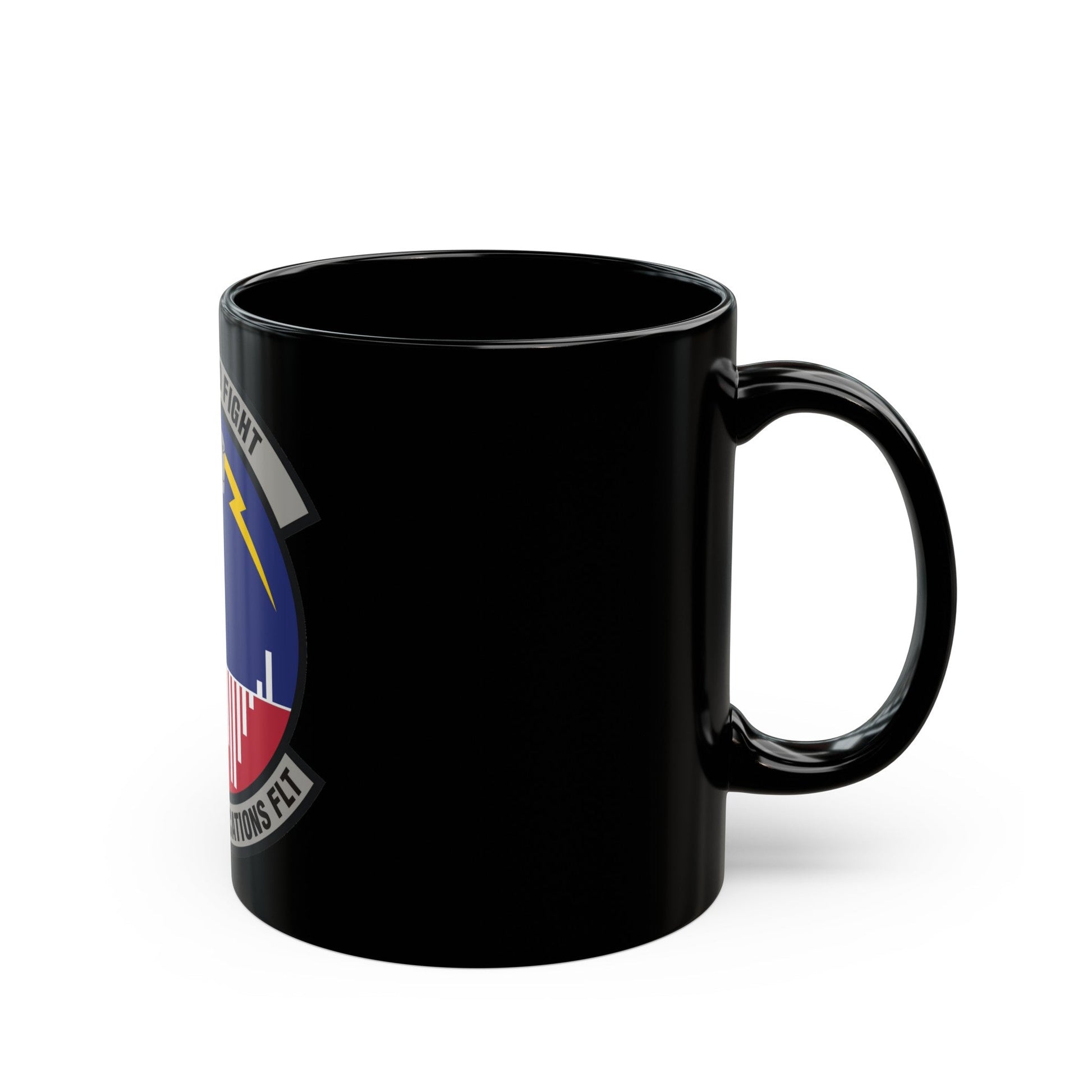 129th Communications Flight (U.S. Air Force) Black Coffee Mug-The Sticker Space