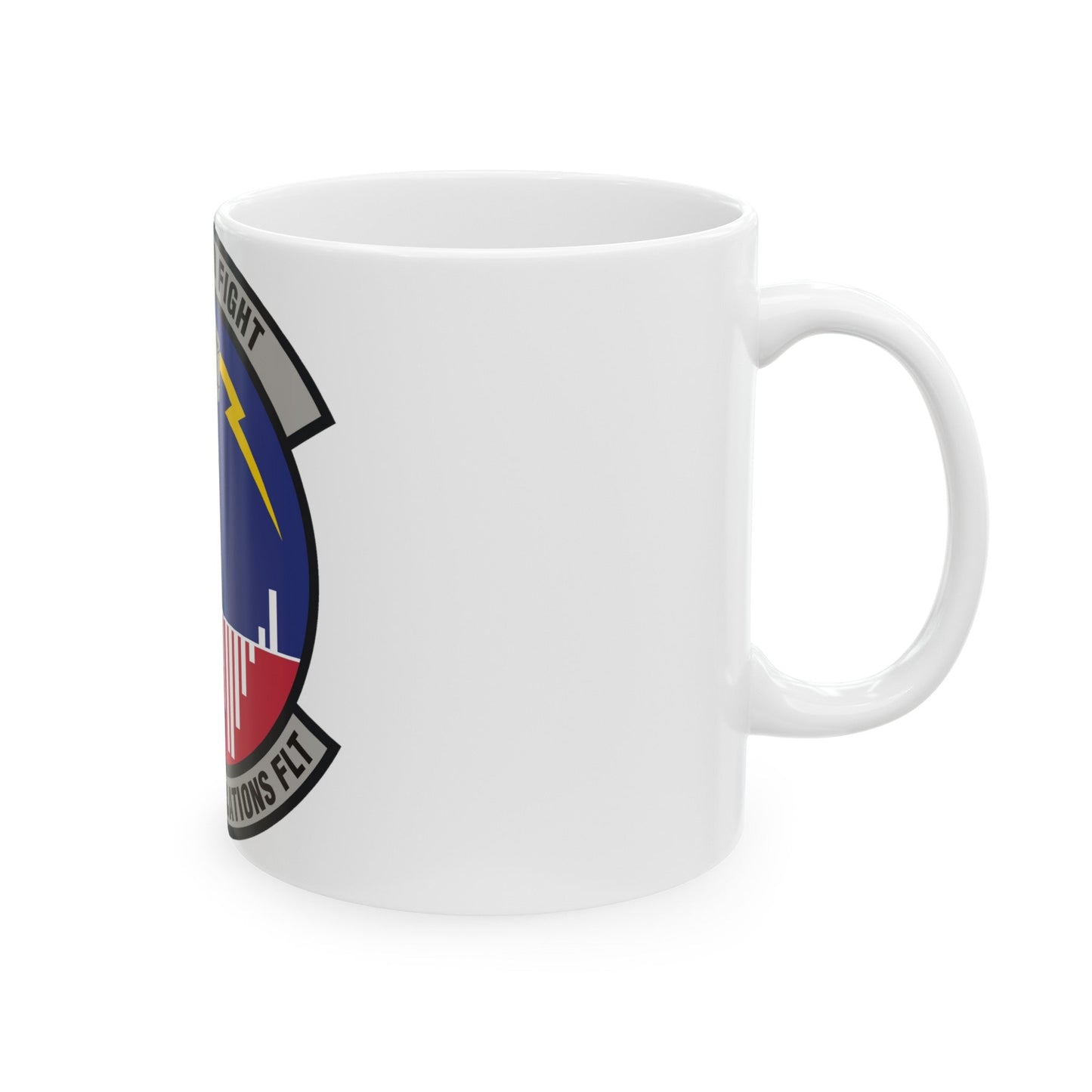 129th Communications Flight (U.S. Air Force) White Coffee Mug-The Sticker Space