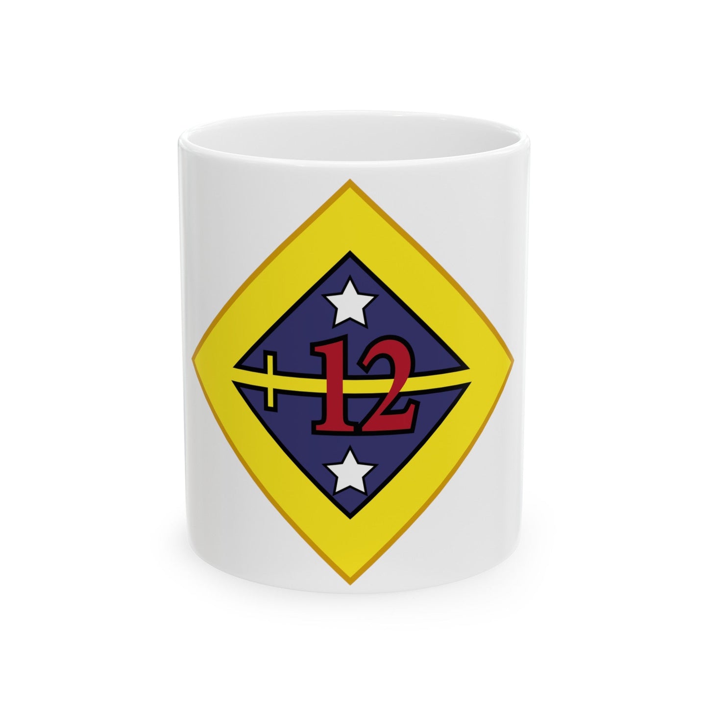 12th US division Insignia (U.S. Army) White Coffee Mug-11oz-The Sticker Space