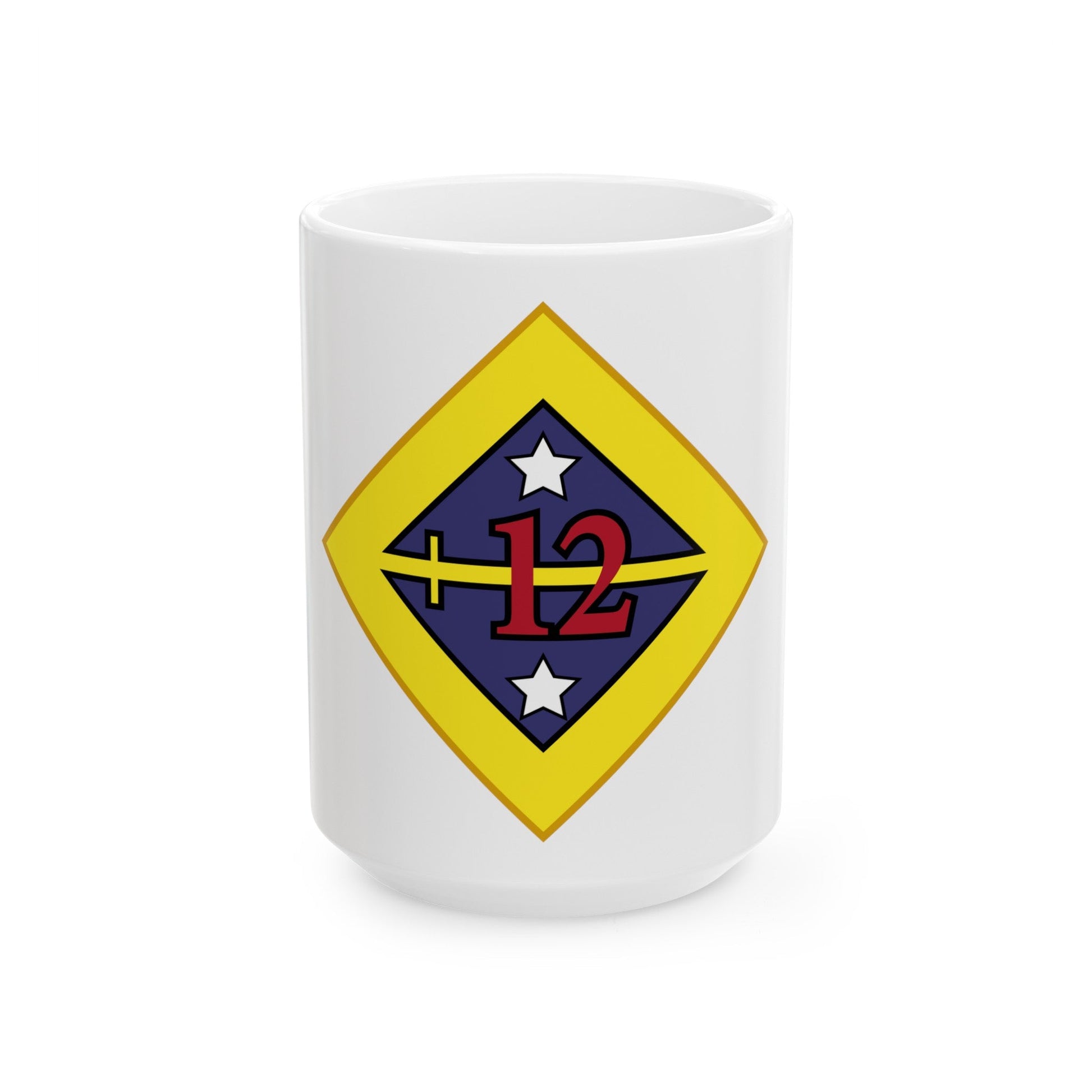 12th US division Insignia (U.S. Army) White Coffee Mug-15oz-The Sticker Space