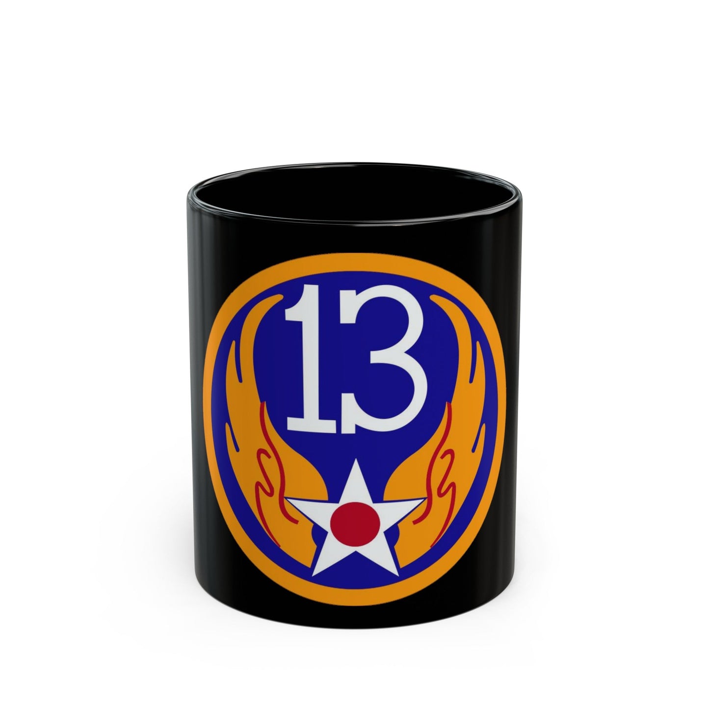 13 Air Force (U.S. Army) Black Coffee Mug-11oz-The Sticker Space