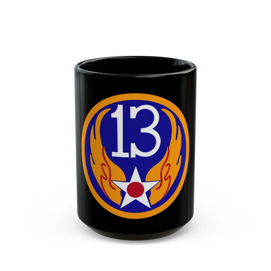 13 Air Force (U.S. Army) Black Coffee Mug-15oz-The Sticker Space