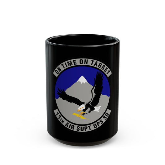 13 Air Support Operations Squadron ACC (U.S. Air Force) Black Coffee Mug-15oz-The Sticker Space