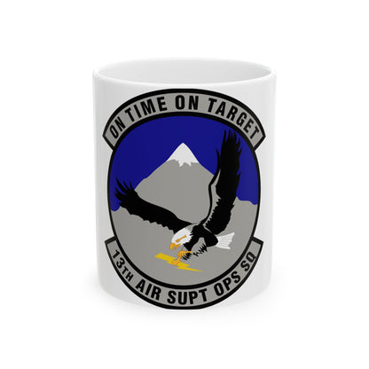 13 Air Support Operations Squadron ACC (U.S. Air Force) White Coffee Mug-11oz-The Sticker Space
