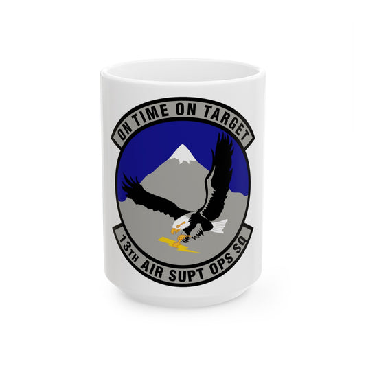 13 Air Support Operations Squadron ACC (U.S. Air Force) White Coffee Mug-15oz-The Sticker Space