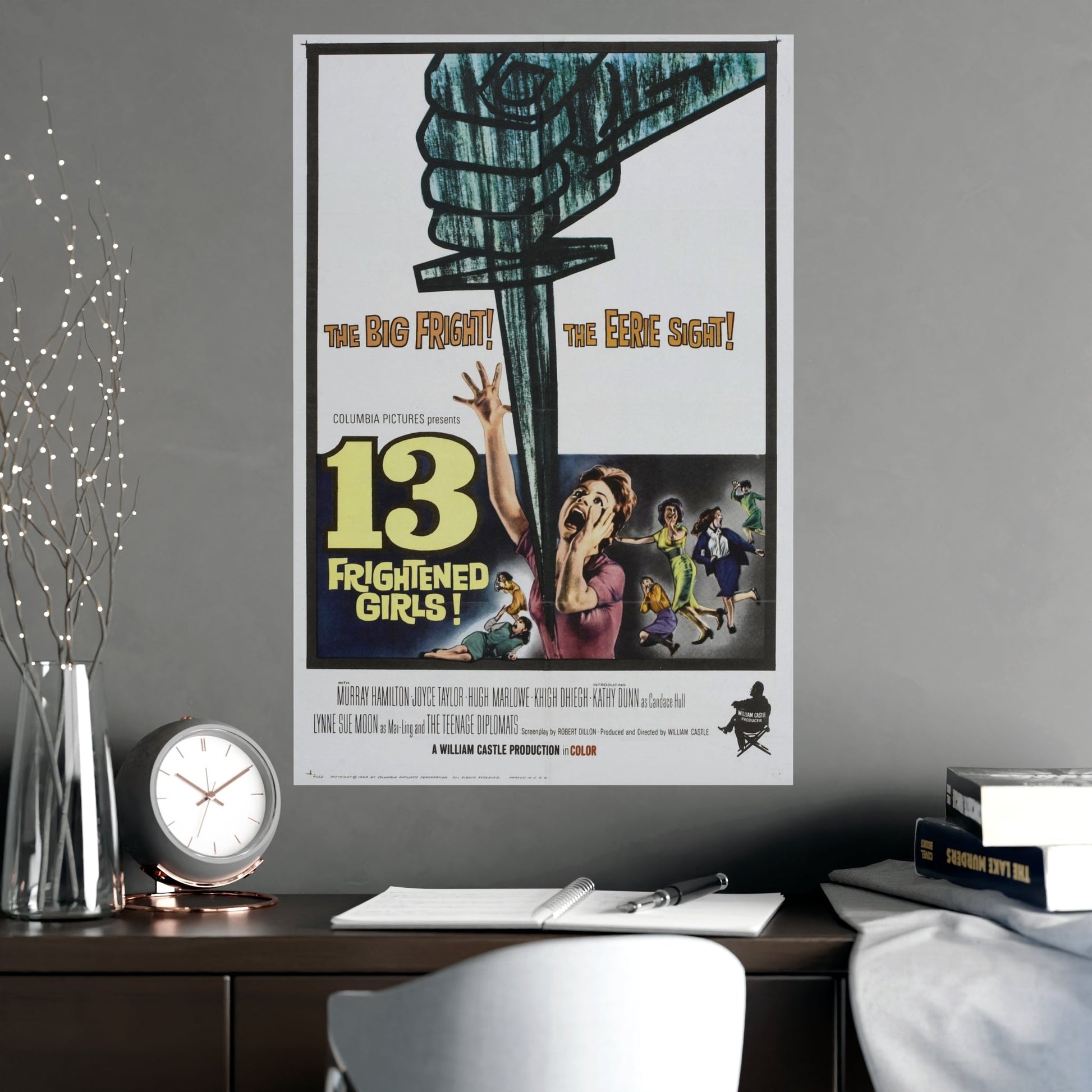 13 FRIGHTENED GIRLS 1963 - Paper Movie Poster-The Sticker Space
