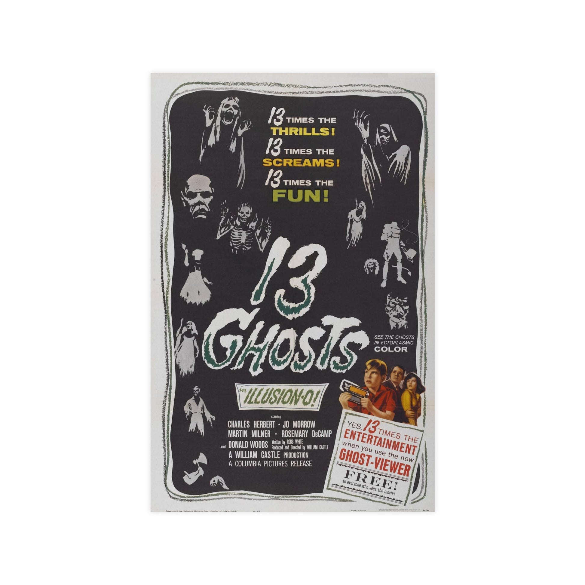 13 GHOSTS 1960 - Paper Movie Poster-11″ x 17″ (Vertical)-The Sticker Space