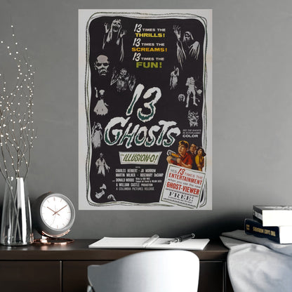 13 GHOSTS 1960 - Paper Movie Poster-The Sticker Space