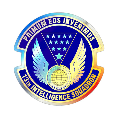 13 Intelligence Squadron ACC (U.S. Air Force) Holographic STICKER Die-Cut Vinyl Decal-2 Inch-The Sticker Space