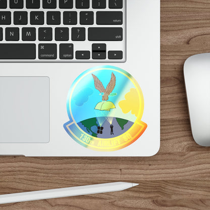 130 Airlift Squadron (U.S. Air Force) Holographic STICKER Die-Cut Vinyl Decal-The Sticker Space
