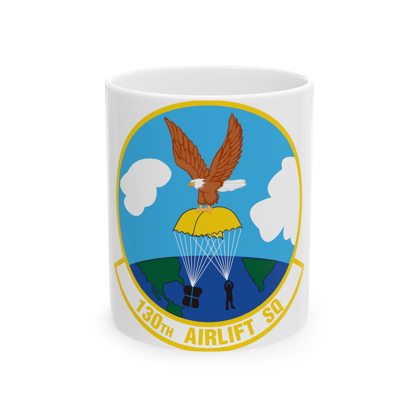 130 Airlift Squadron (U.S. Air Force) White Coffee Mug-11oz-The Sticker Space