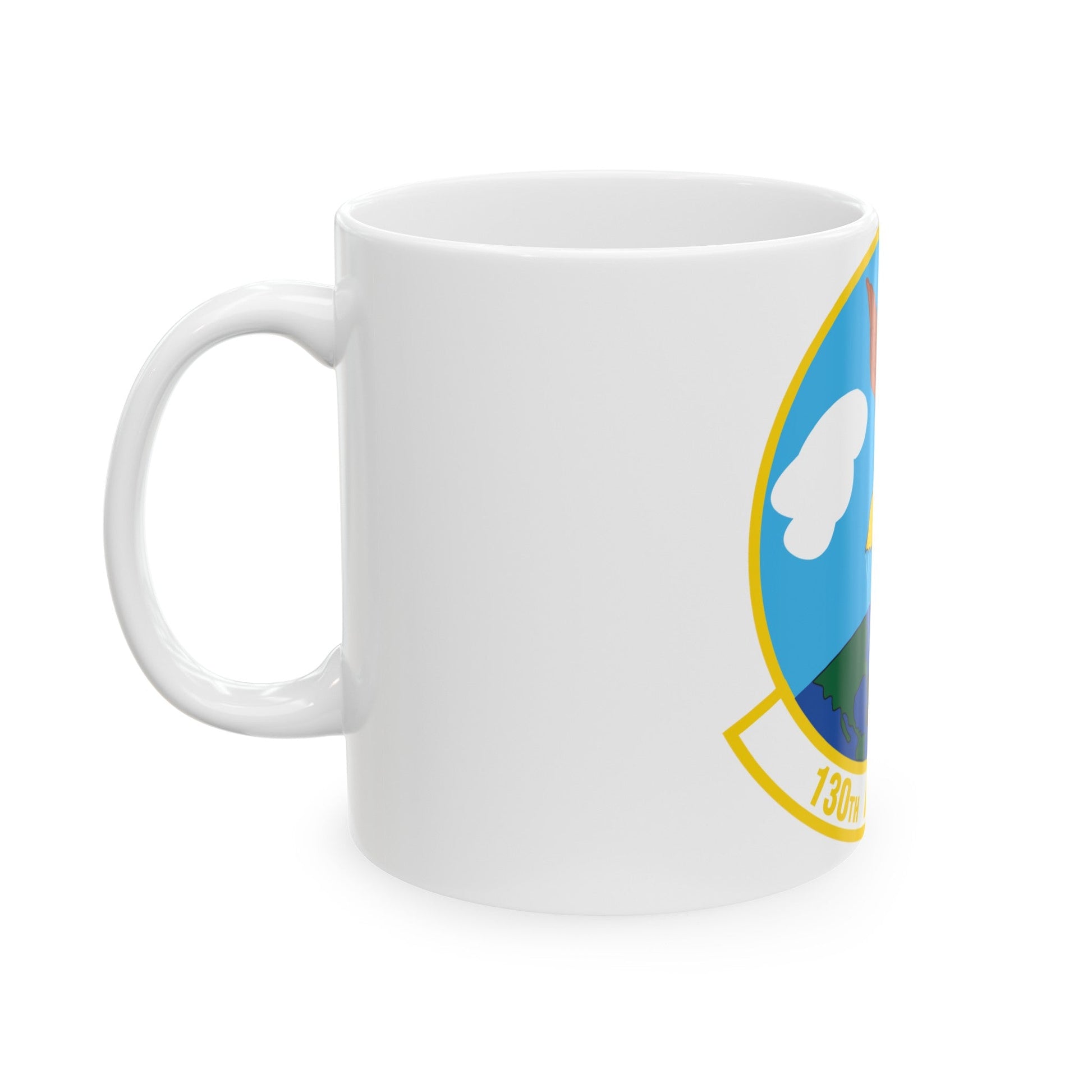 130 Airlift Squadron (U.S. Air Force) White Coffee Mug-The Sticker Space