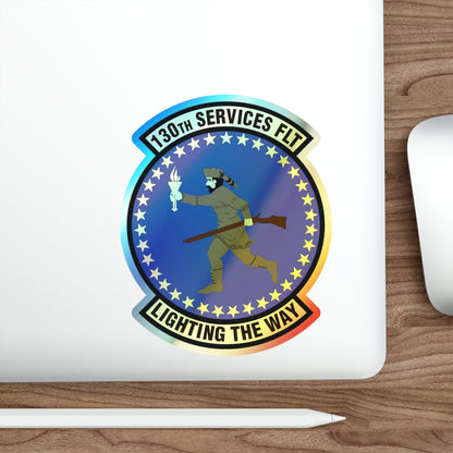 130th Services Flight (U.S. Air Force) Holographic STICKER Die-Cut Vinyl Decal-The Sticker Space
