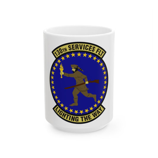 130th Services Flight (U.S. Air Force) White Coffee Mug-15oz-The Sticker Space