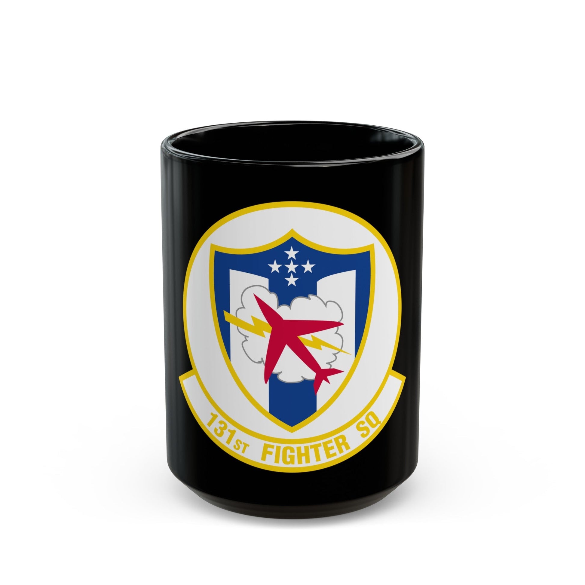 131 Fighter Squadron (U.S. Air Force) Black Coffee Mug-15oz-The Sticker Space