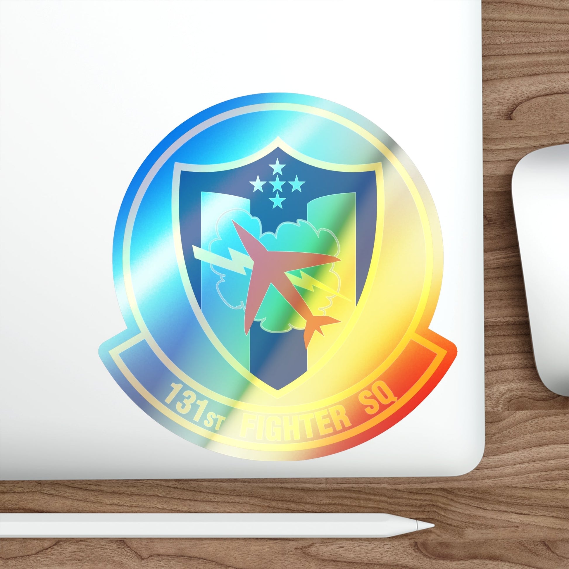 131 Fighter Squadron (U.S. Air Force) Holographic STICKER Die-Cut Vinyl Decal-The Sticker Space