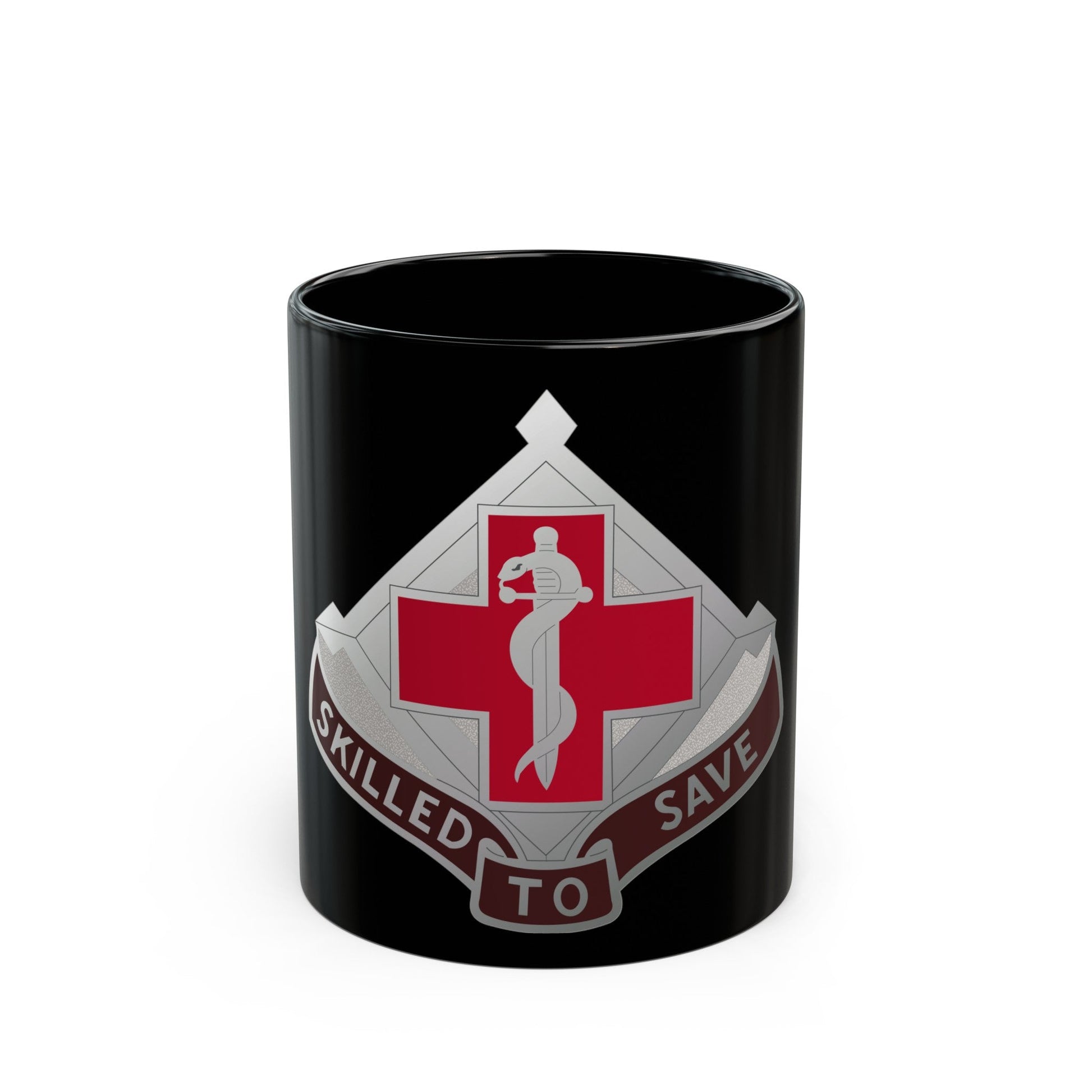 131 Surgical Hospital (U.S. Army) Black Coffee Mug-11oz-The Sticker Space