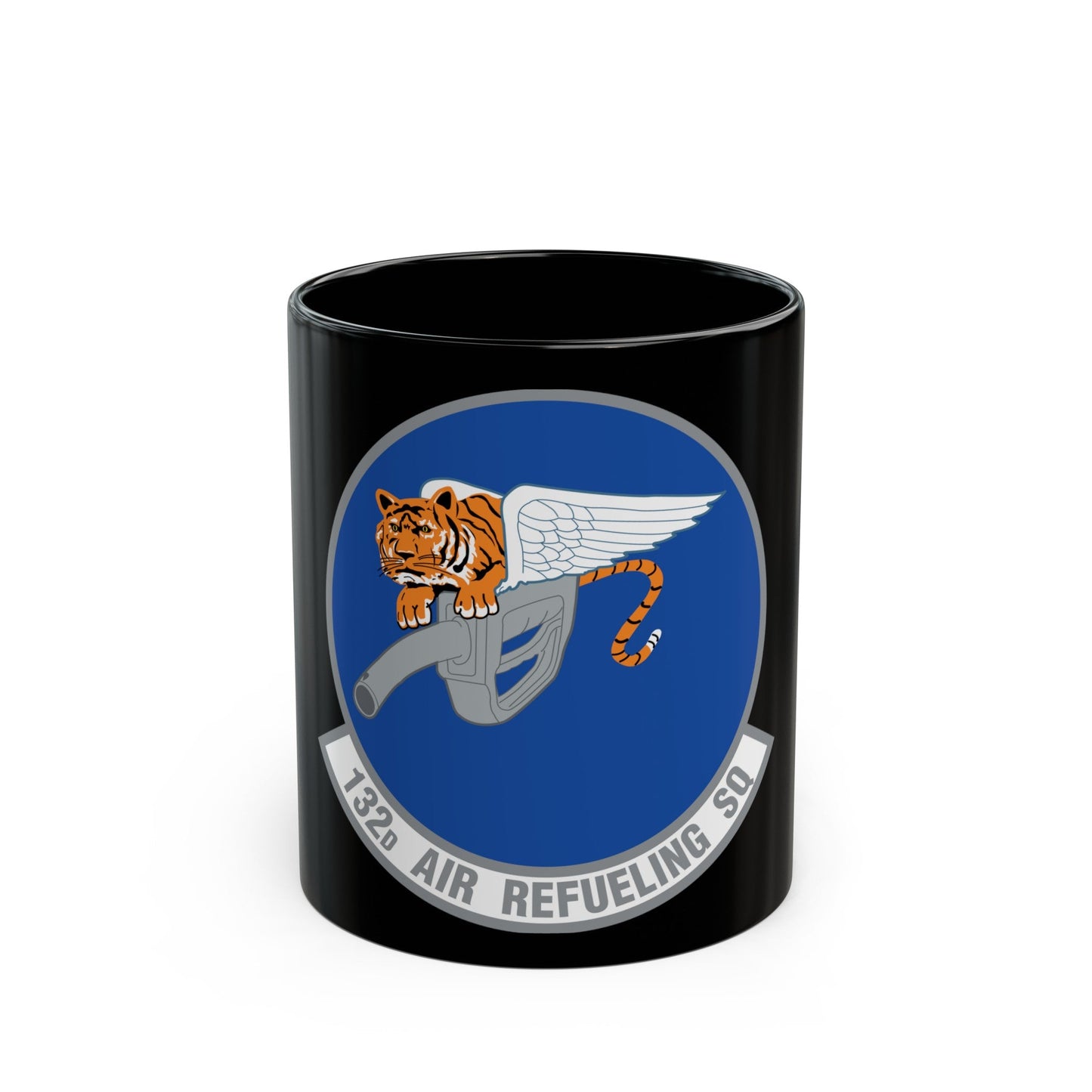 132 Air Refueling Squadron (U.S. Air Force) Black Coffee Mug-11oz-The Sticker Space