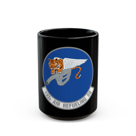 132 Air Refueling Squadron (U.S. Air Force) Black Coffee Mug-15oz-The Sticker Space