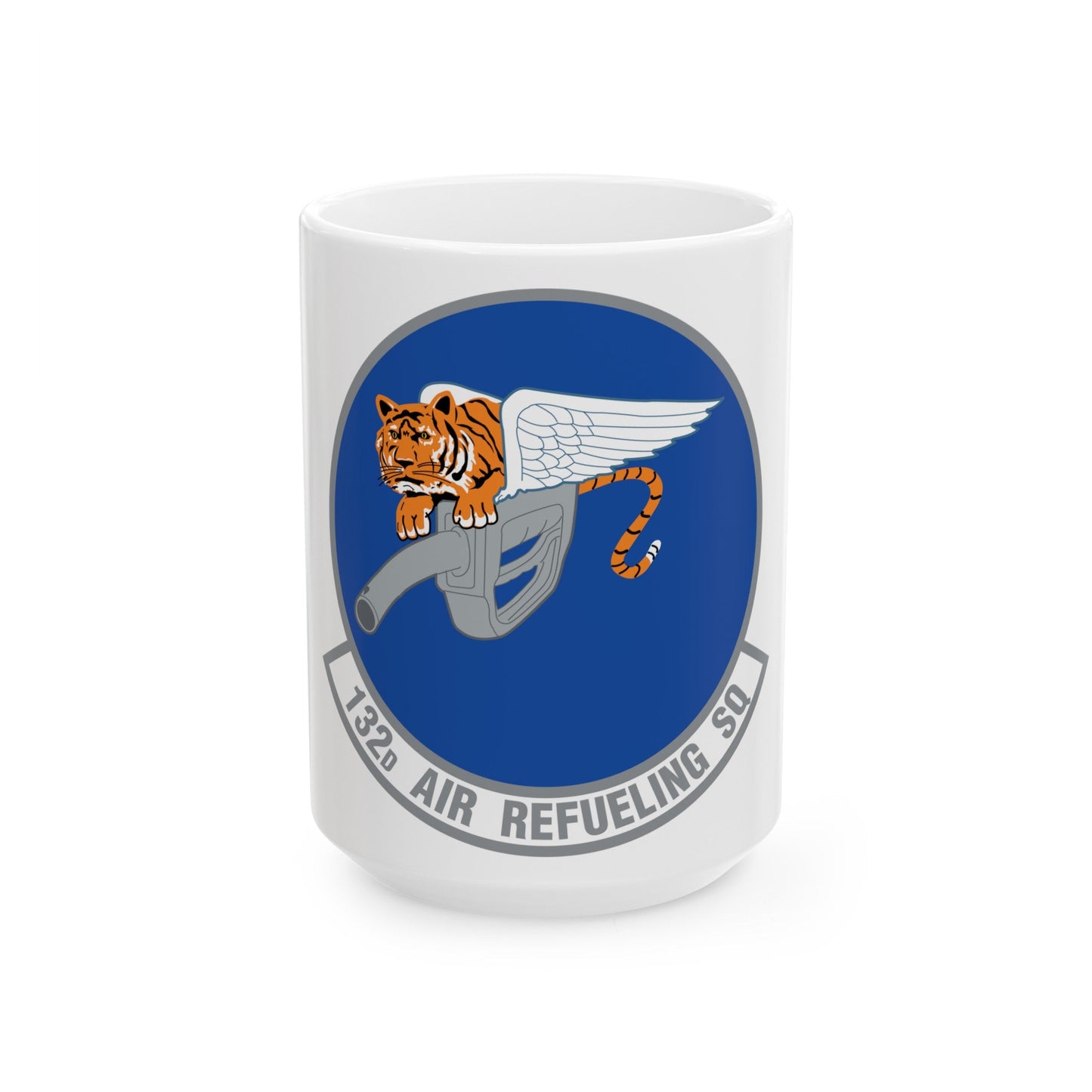 132 Air Refueling Squadron (U.S. Air Force) White Coffee Mug-15oz-The Sticker Space