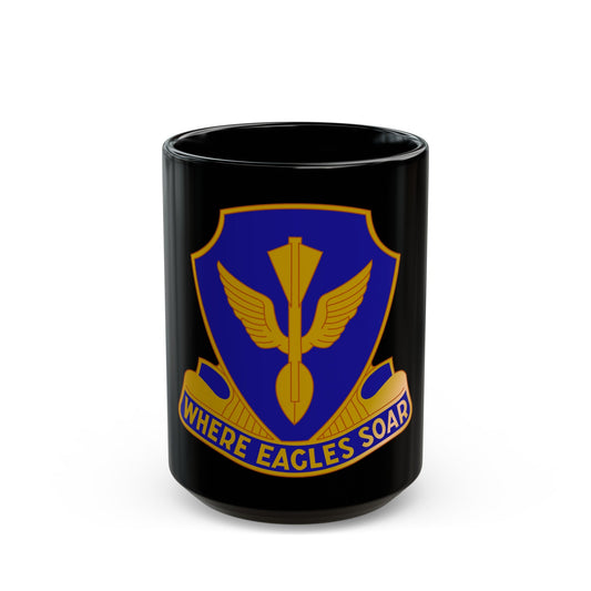 132 Aviation Regiment (U.S. Army) Black Coffee Mug-15oz-The Sticker Space