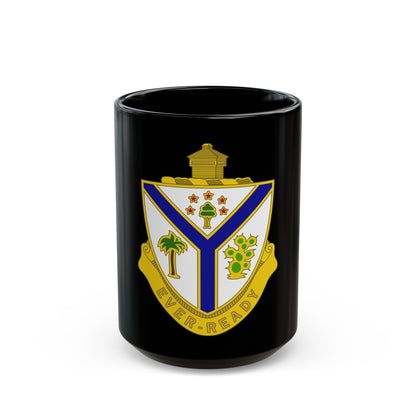 132nd Infantry Regiment (U.S. Army) Black Coffee Mug-15oz-The Sticker Space
