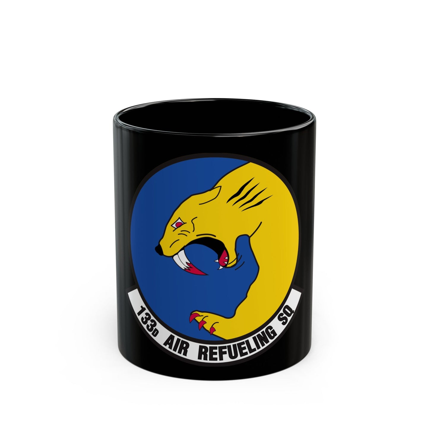 133 Air Refueling Squadron (U.S. Air Force) Black Coffee Mug-11oz-The Sticker Space