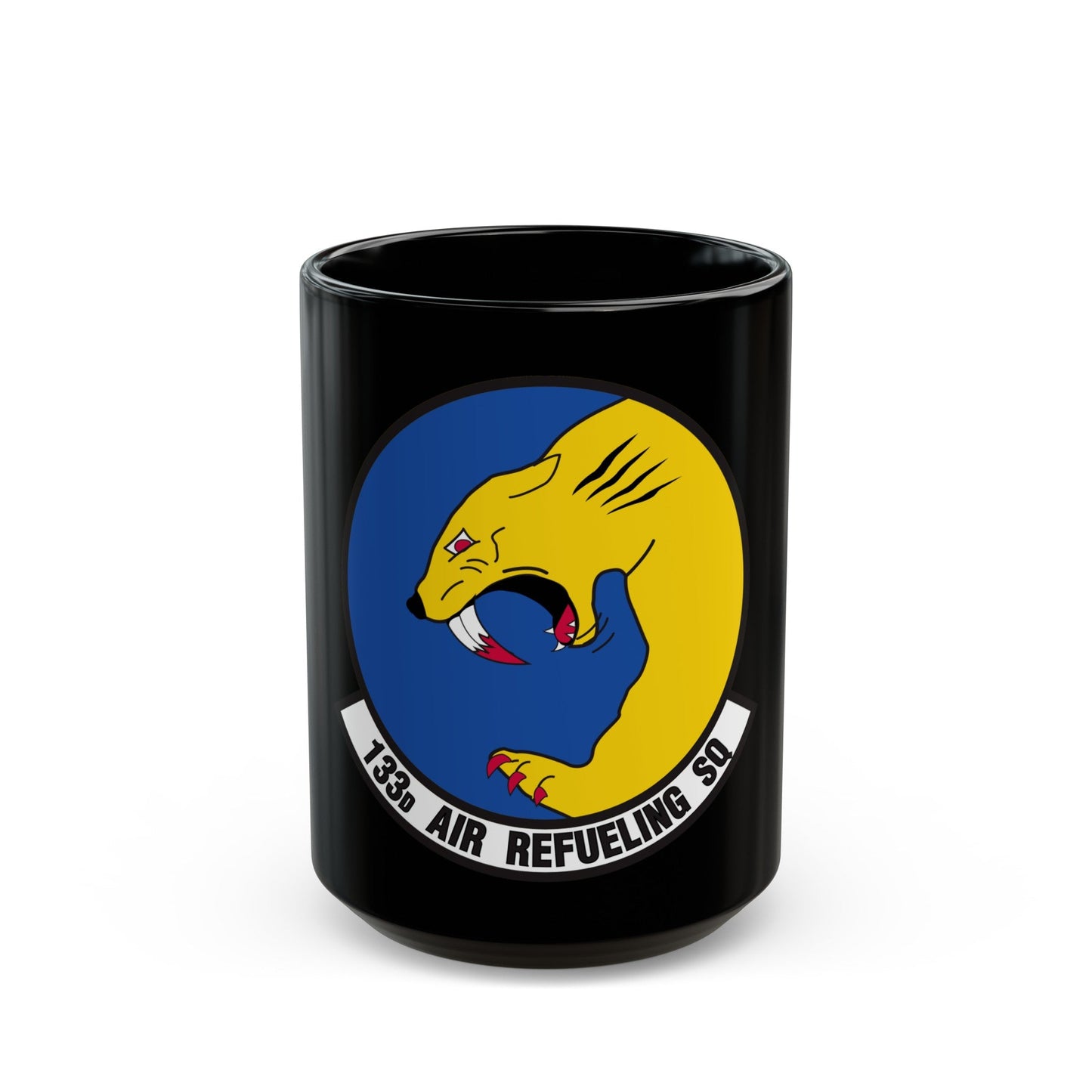 133 Air Refueling Squadron (U.S. Air Force) Black Coffee Mug-15oz-The Sticker Space