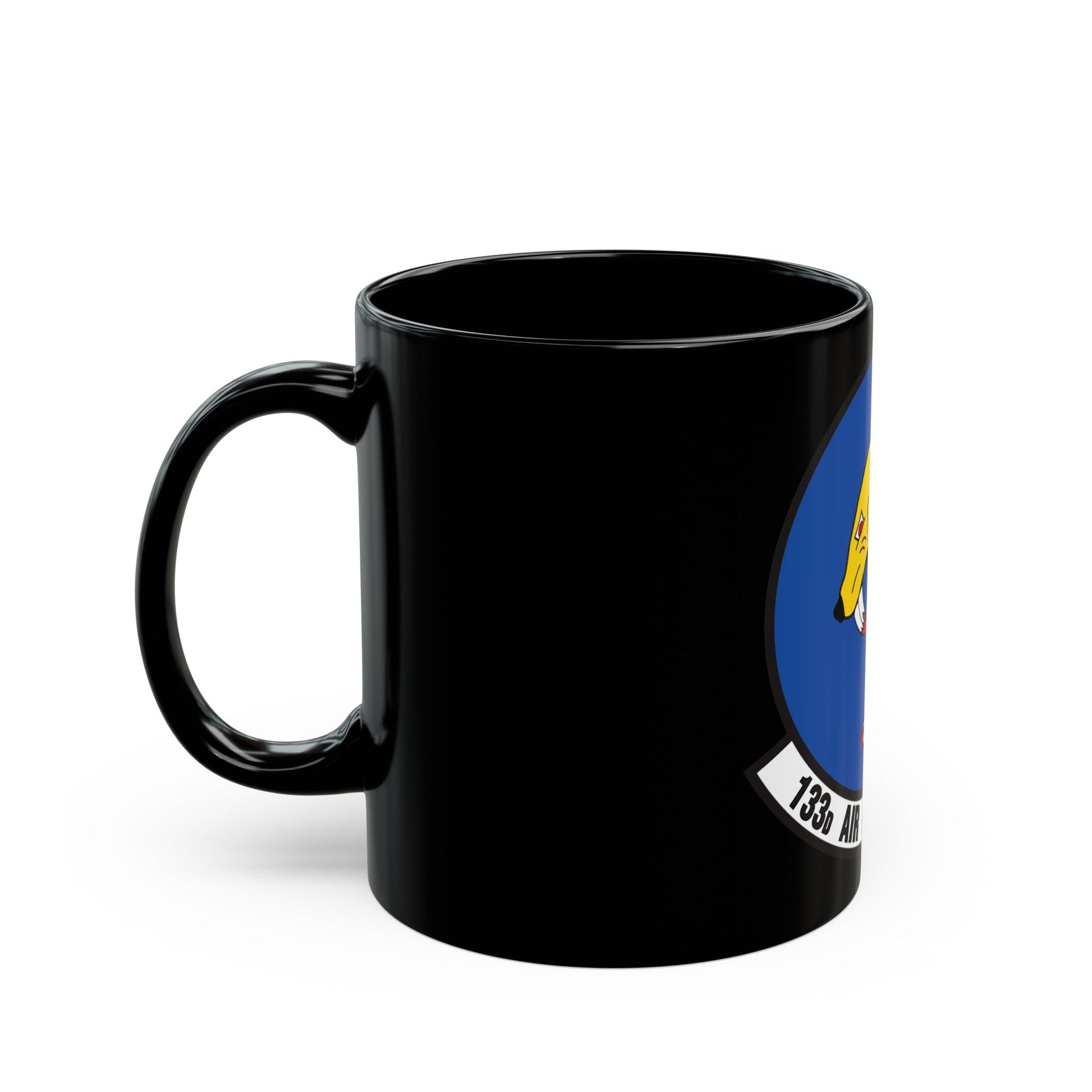 133 Air Refueling Squadron (U.S. Air Force) Black Coffee Mug-The Sticker Space