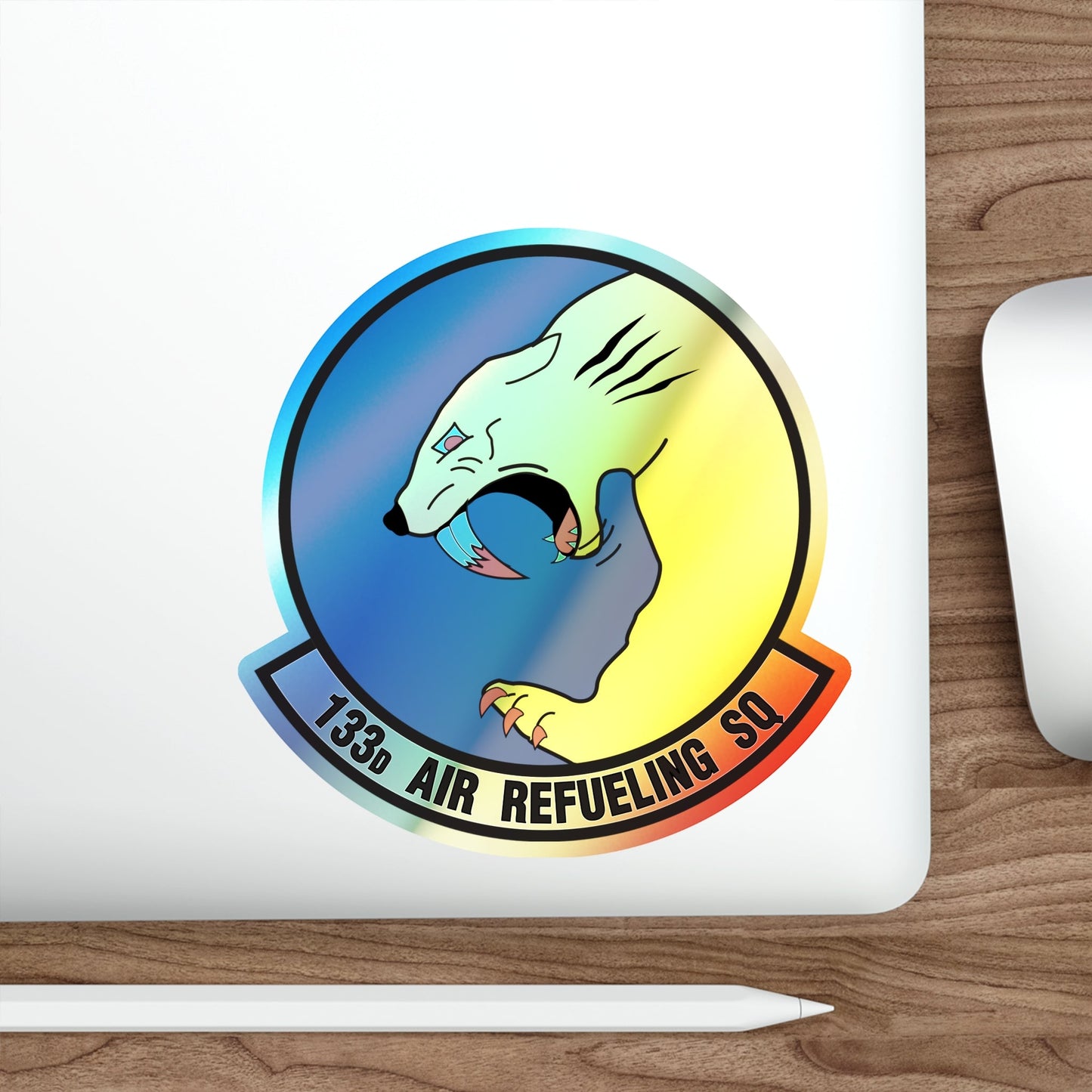 133 Air Refueling Squadron (U.S. Air Force) Holographic STICKER Die-Cut Vinyl Decal-The Sticker Space