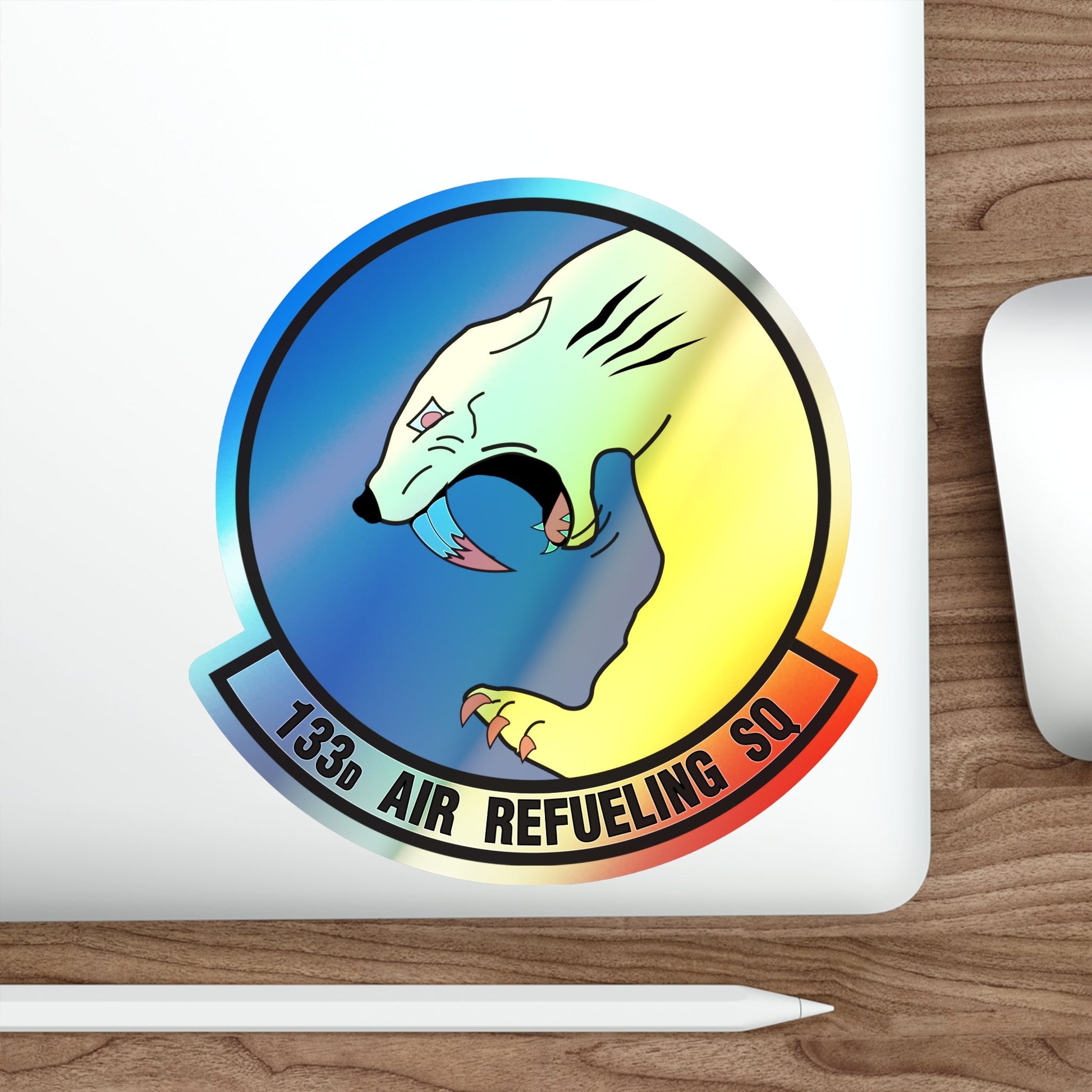 133 Air Refueling Squadron (U.S. Air Force) Holographic STICKER Die-Cut Vinyl Decal-The Sticker Space