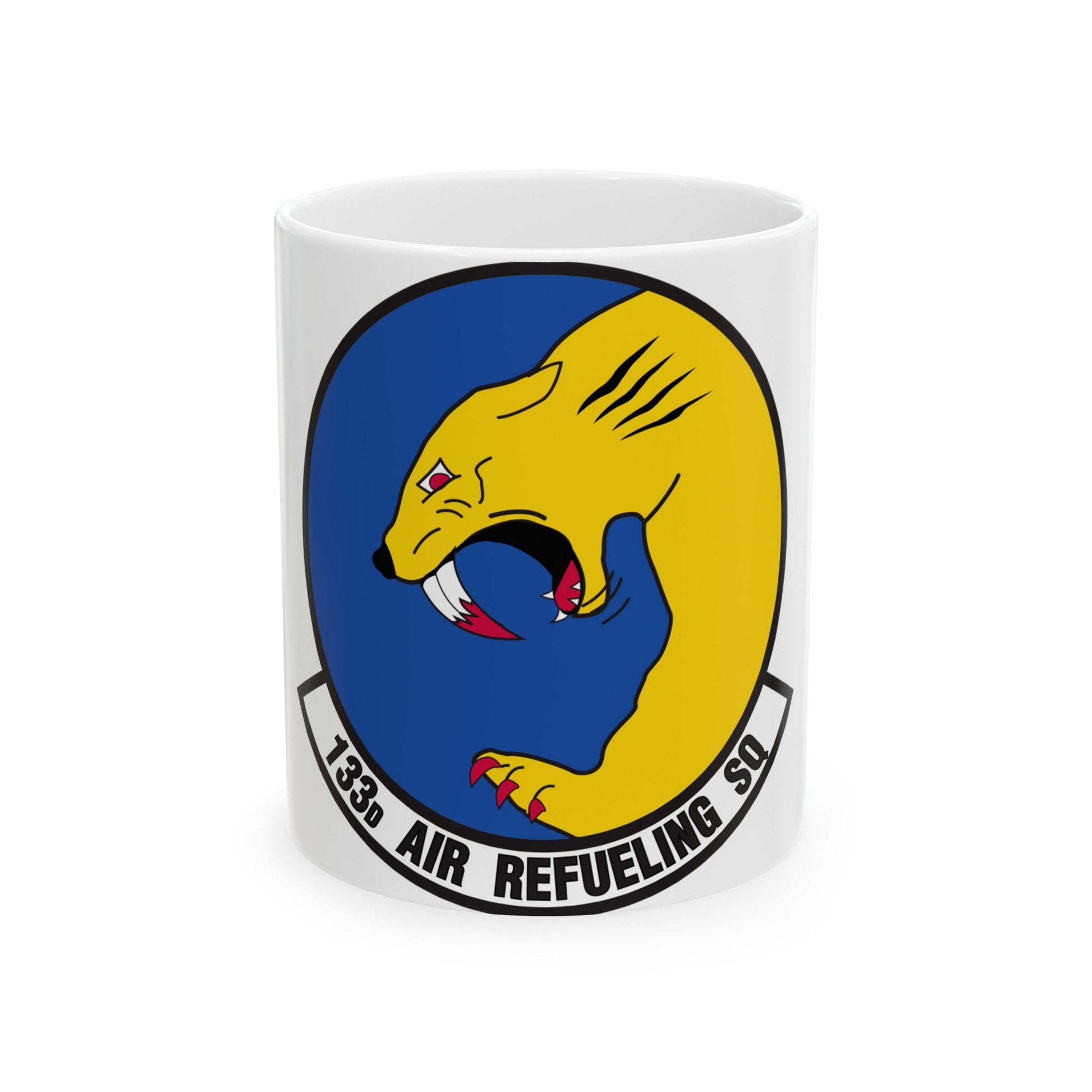 133 Air Refueling Squadron (U.S. Air Force) White Coffee Mug-11oz-The Sticker Space