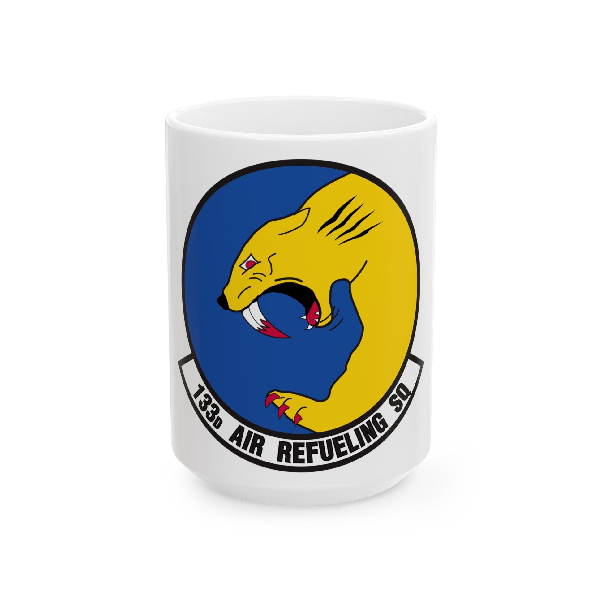 133 Air Refueling Squadron (U.S. Air Force) White Coffee Mug-15oz-The Sticker Space