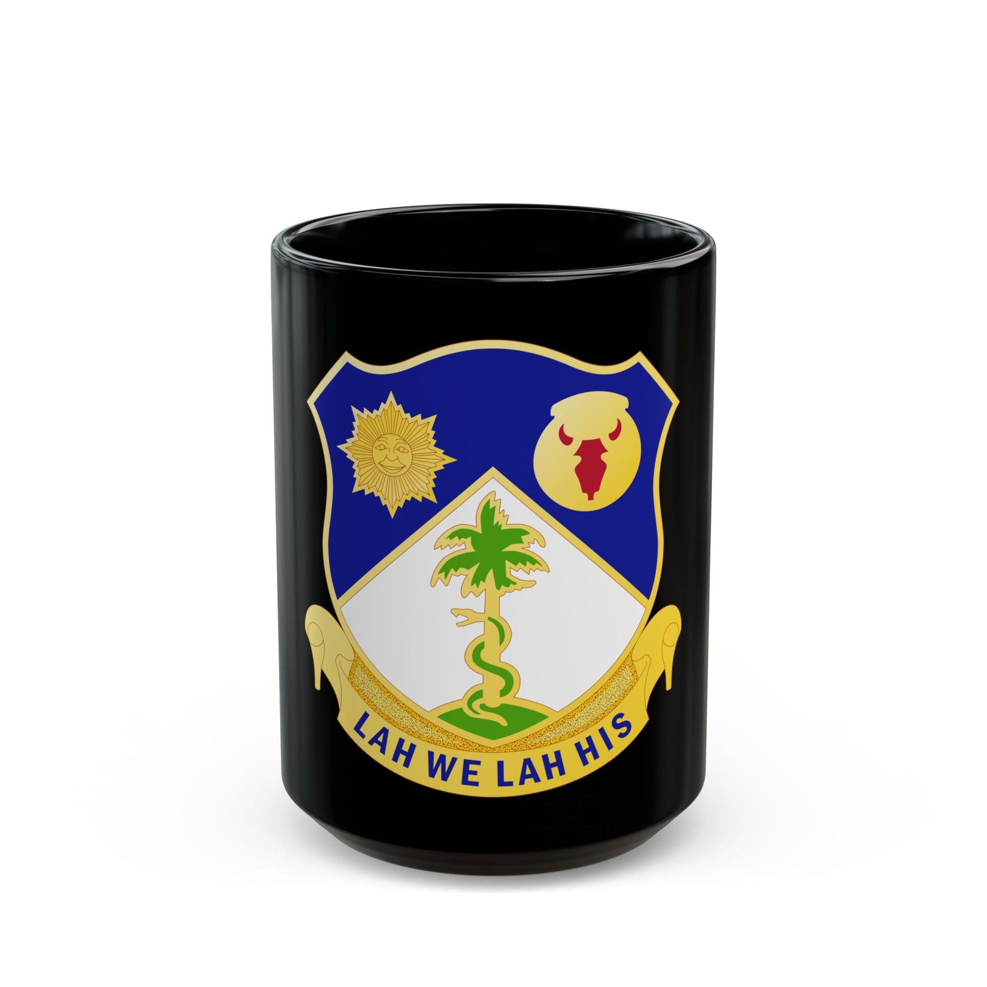 134 Cavalry Regiment (U.S. Army) Black Coffee Mug-15oz-The Sticker Space