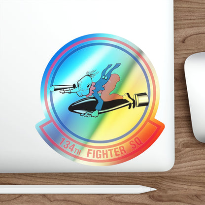 134 Fighter Squadron (U.S. Air Force) Holographic STICKER Die-Cut Vinyl Decal-The Sticker Space