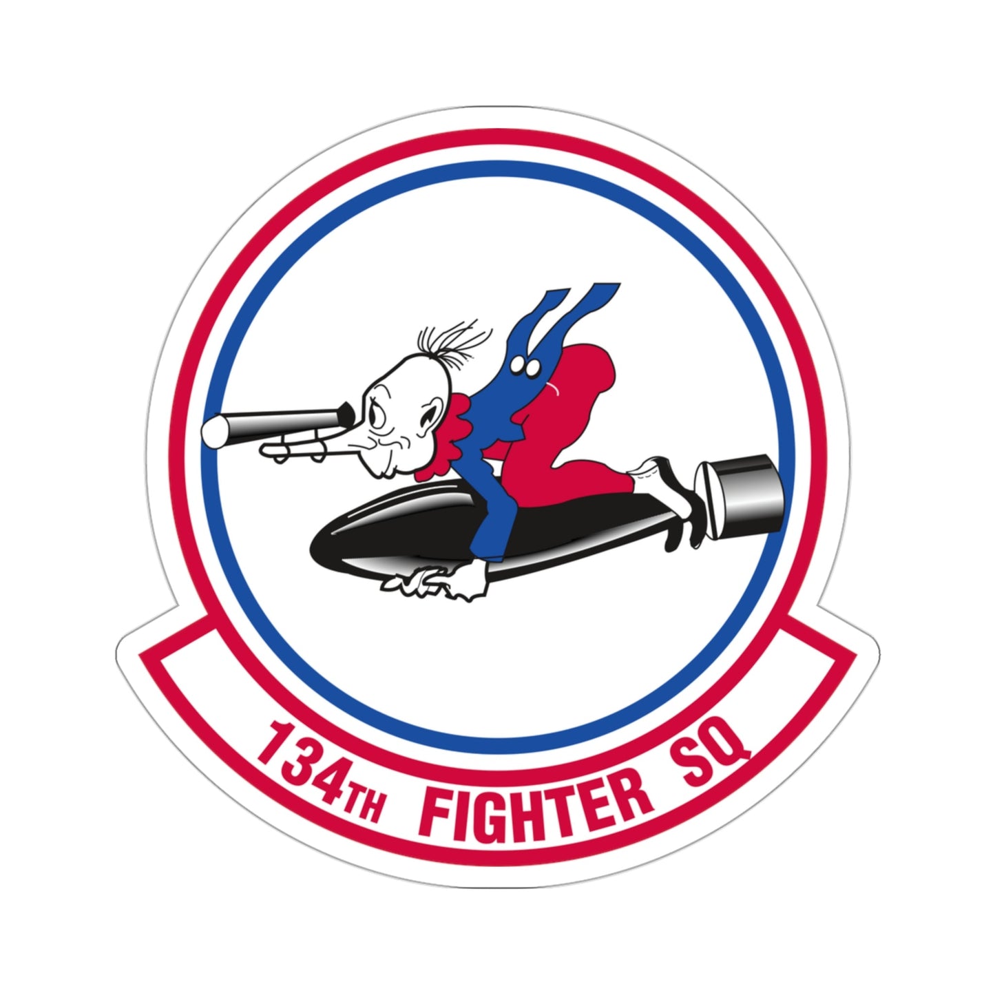 134 Fighter Squadron (U.S. Air Force) STICKER Vinyl Die-Cut Decal-3 Inch-The Sticker Space