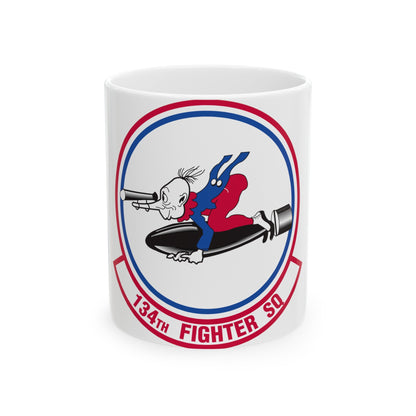 134 Fighter Squadron (U.S. Air Force) White Coffee Mug-11oz-The Sticker Space