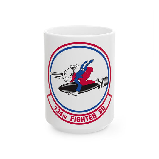 134 Fighter Squadron (U.S. Air Force) White Coffee Mug-15oz-The Sticker Space